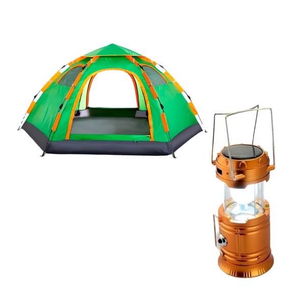 Автоматичний намет - Smart Camp (4-місний) + Універсальний ліхтар туриста 3 в 1
