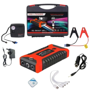 Пускозарядний пристрій - Jumpstarter JX27 (99800 мАh) + компресор